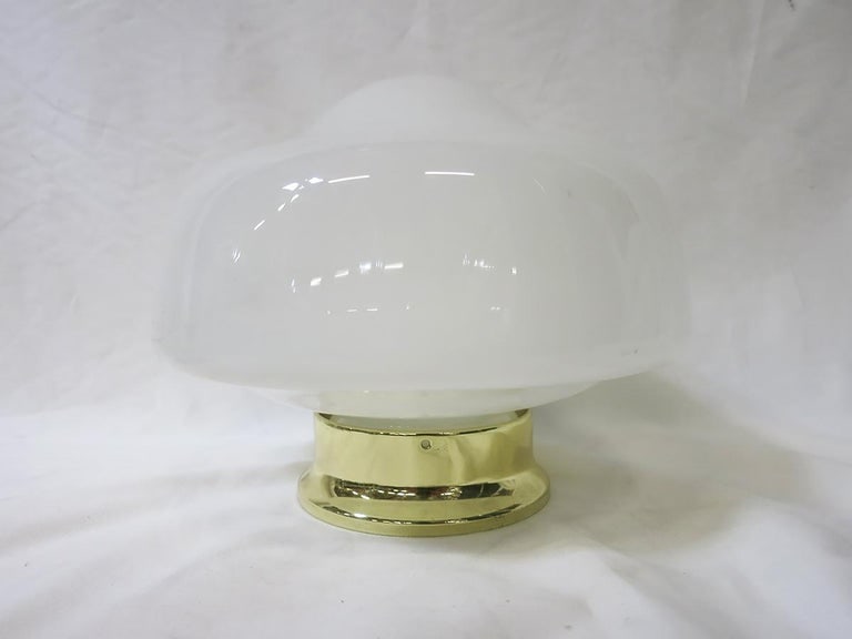 Small Schoolhouse Bell Shape Ceiling Glass Globe Pendant - 4