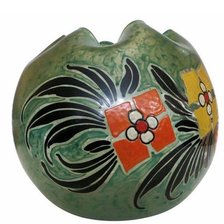 Monumental Early 20th Century Art Glass Vase by Verrerie Legras - 3