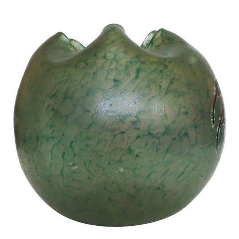 Monumental Early 20th Century Art Glass Vase by Verrerie Legras - 4