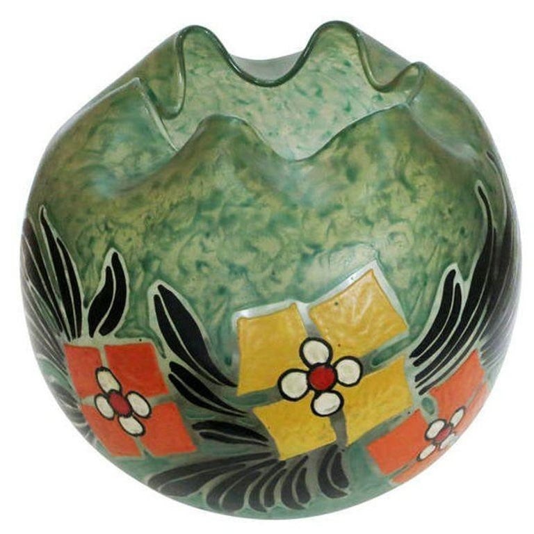 Monumental Early 20th Century Art Glass Vase by Verrerie Legras - 5