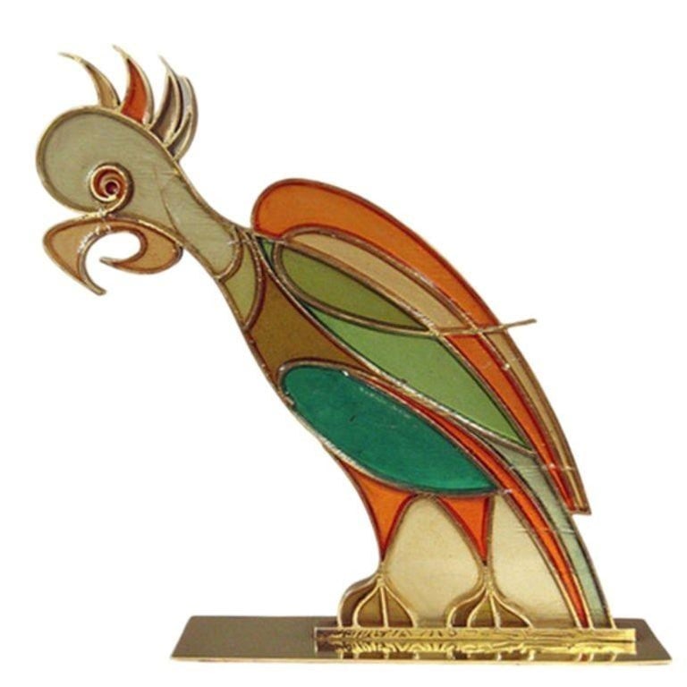 Rare Hans Hagenauer Rooster and Parrot Figures - 3
