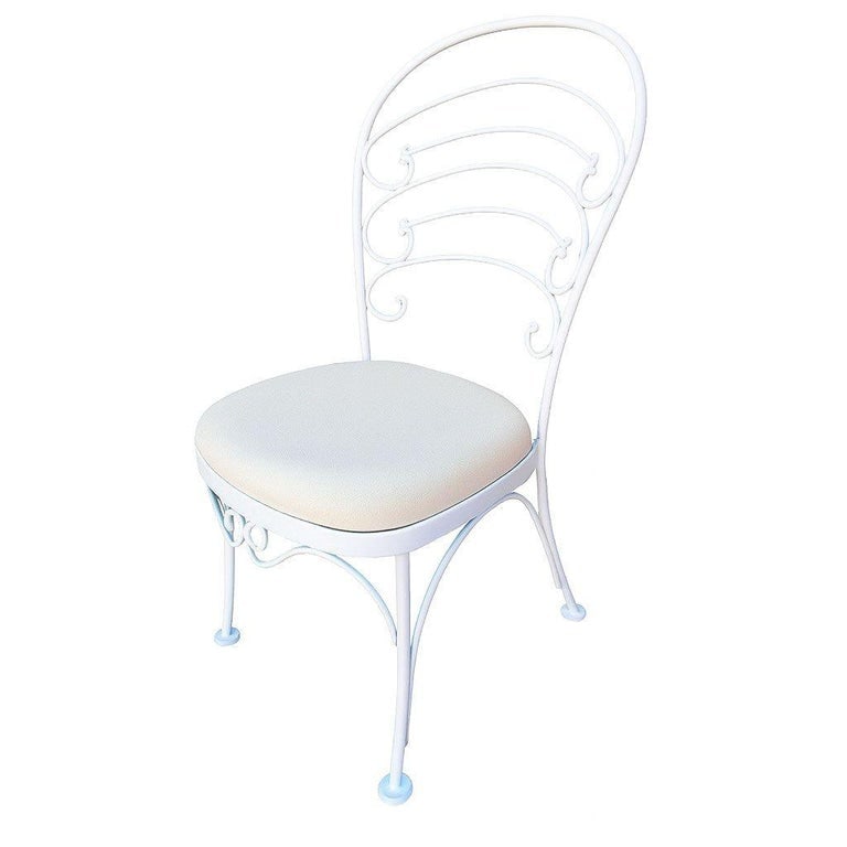 Woodard "Ribcage" Patio/Outdoor Lounge Chair w/ Brass Accent, Set of Two - 11