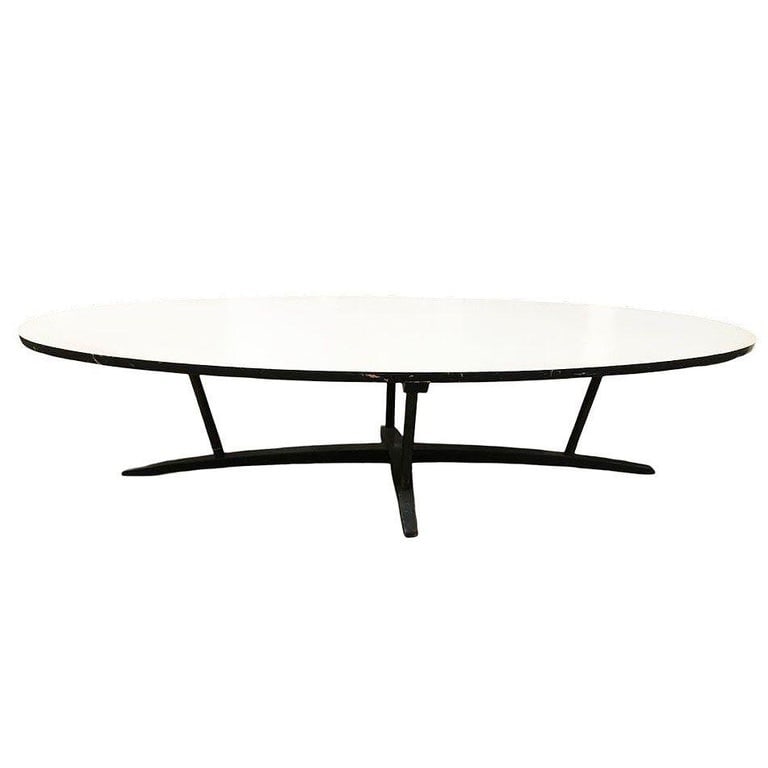 Large Mid-century 60" John Keal Inspired Surfboard Coffee Table With Formica Top - 3