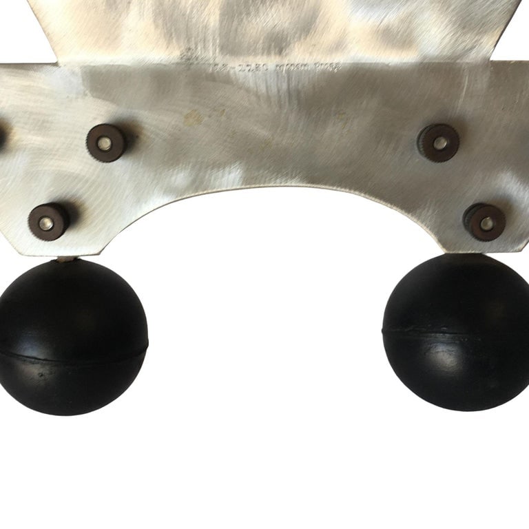 Custom Memphis Style Machined Metal Table Top Vanity Mirror - 7