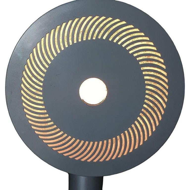 Post-Modern Futurist Enameled Futurist Steel Table Lamp 1990, 2 Available - 5