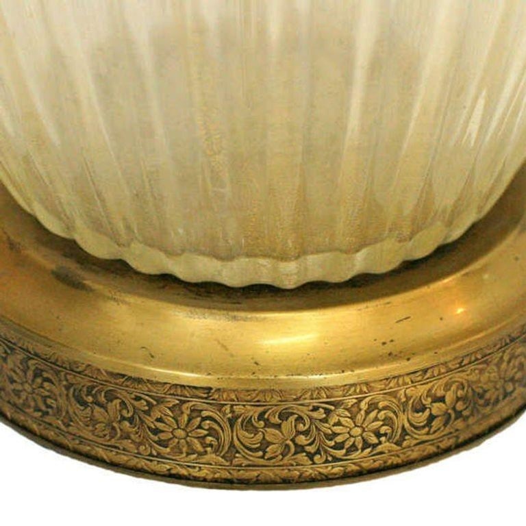 Large Hand Blown Murano Glass Table Lamp in Barovier Style - 10