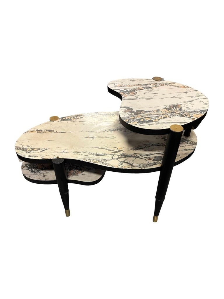 Mid-Century Modern Biomorphic Side Table with Formica Top - 6