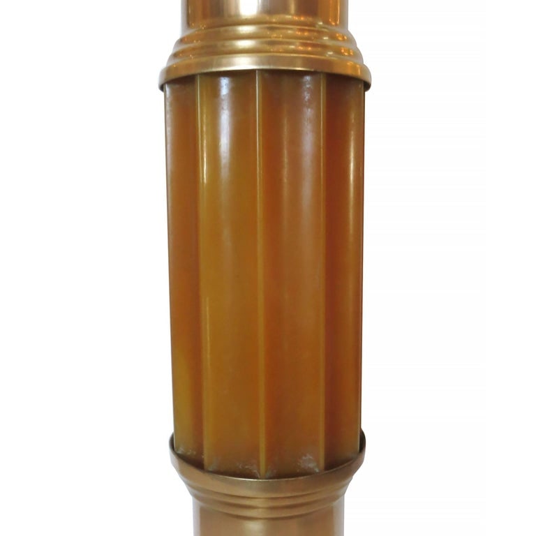 Art Deco Celluloid and Brass Table Lamp - 5