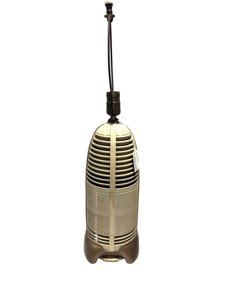 Mitchell "Lumitone" Streamline Art Deco Bakelite AM Radio Table Lamp, 1941 - 4