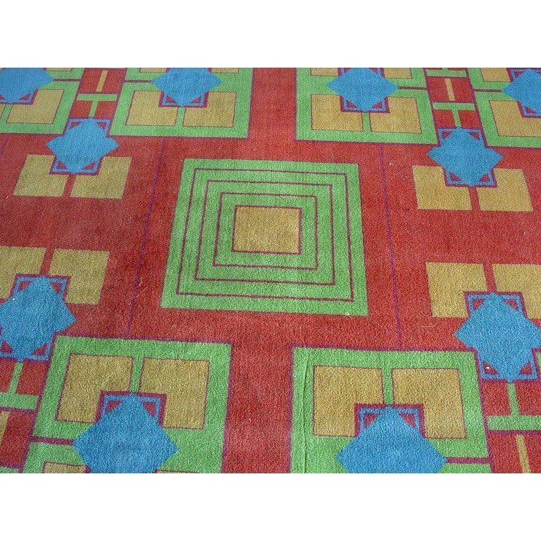 11' Long Original Art Deco Revival Area Rug from the Arizona Biltmore - 3