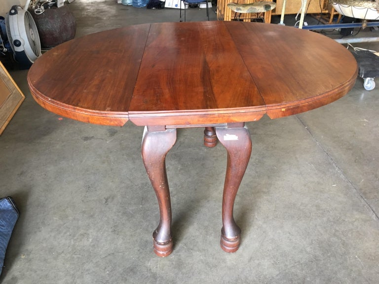 18th Century Georgian Drop-Leaf Mahogany Dining Table - 5