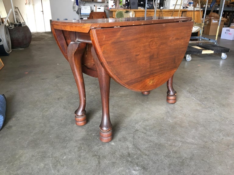 18th Century Georgian Drop-Leaf Mahogany Dining Table - 7
