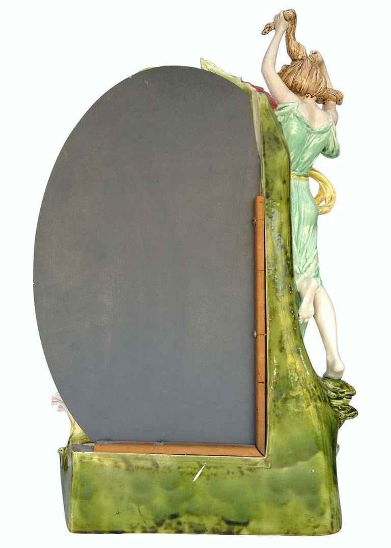 Hans Kieweg Art Nouveau Figural Vanity Mirror for Fraureuth - 5