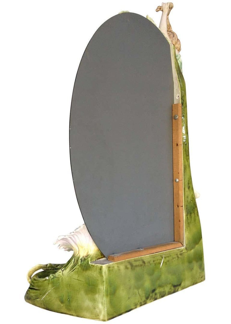 Hans Kieweg Art Nouveau Figural Vanity Mirror for Fraureuth - 6