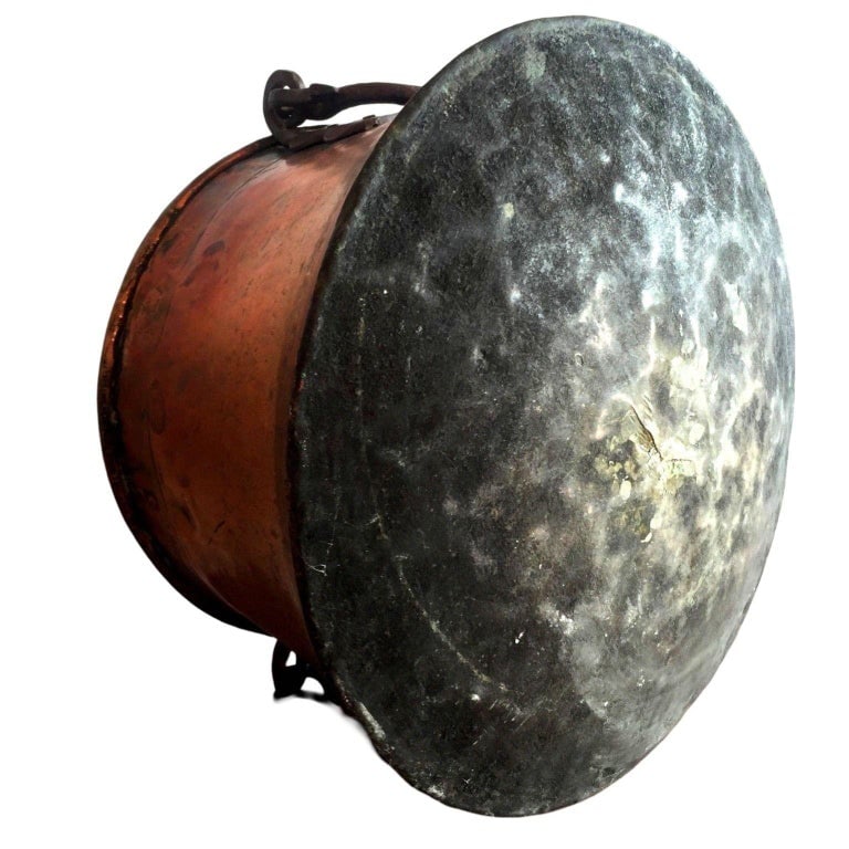 Late Victorian Hand-Hammered Copper Cauldron Pot - 10