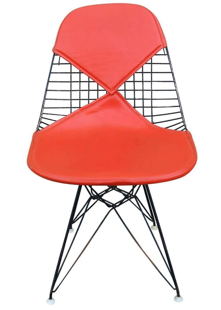 Charles Eames Orange DKR Bikini Chair for Herman Miller, Set of Four - 6