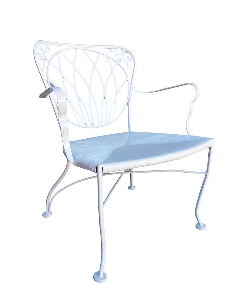 Woodard Art Nouveau Iron Patio/Outdoor Lounge Chair, Set of 4 - 3