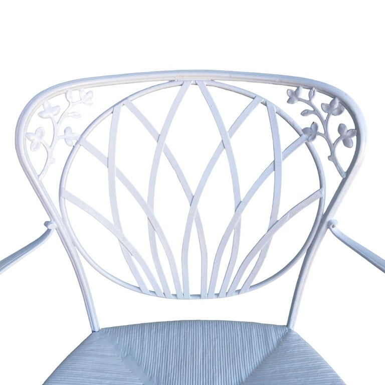 Woodard Art Nouveau Iron Patio/Outdoor Lounge Chair, Set of 4 - 6