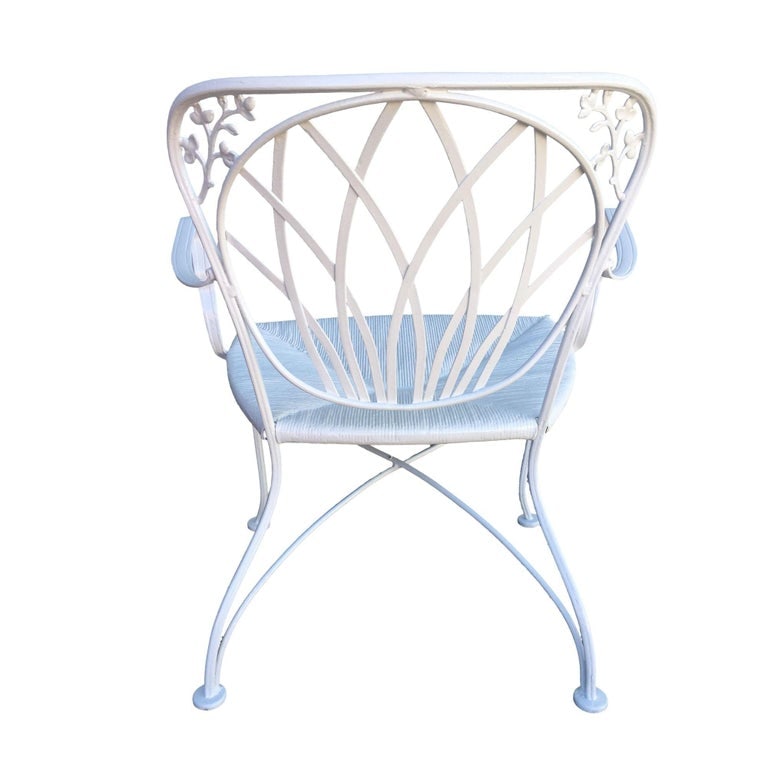Woodard Art Nouveau Iron Patio/Outdoor Lounge Chair, Set of 4 - 7