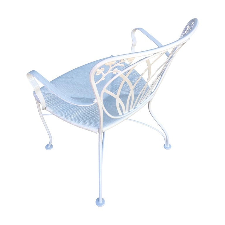 Woodard Art Nouveau Iron Patio/Outdoor Lounge Chair, Set of 4 - 8