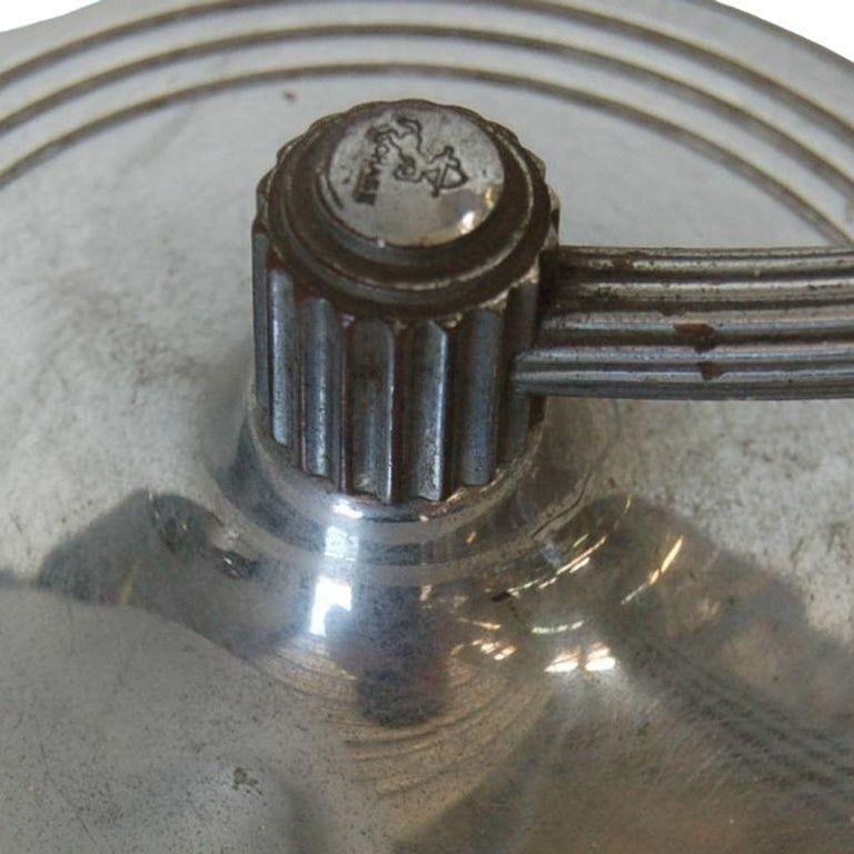 Nickel-Plated Accent Table Lamp with Frosted Bell Lamp Shade - 8