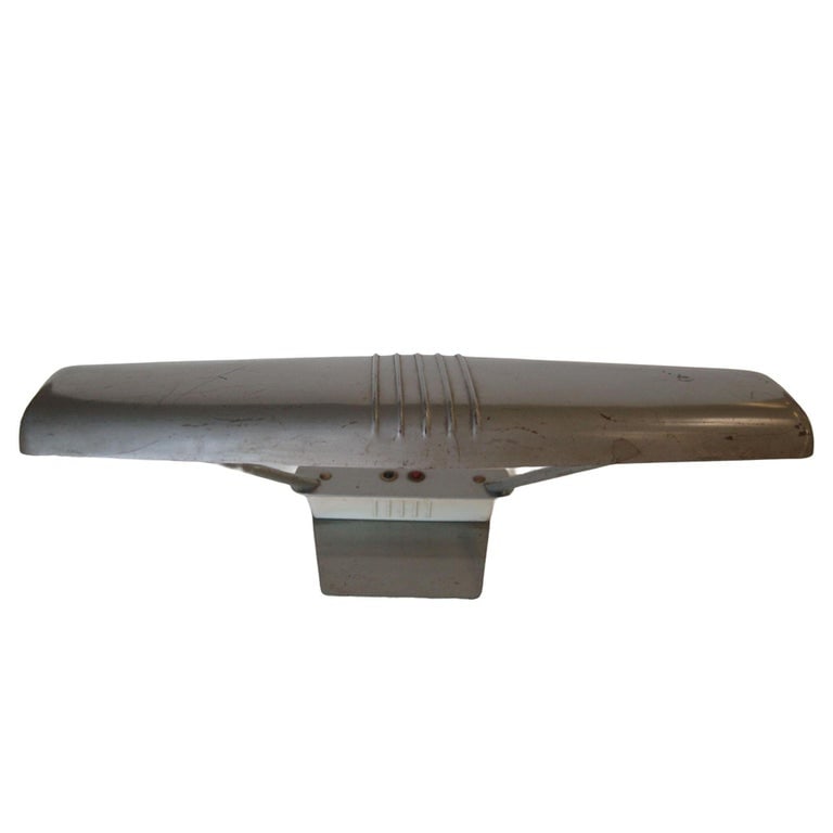 Gunmetal Grey Machine Age Tanker Fluorescent Desk Lamp - 8