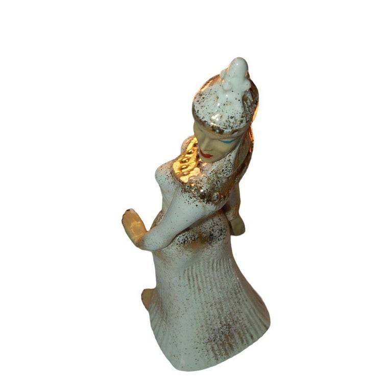 Lucite Table Lamp by Moss Lighting with Ceramic Figurine by Hedi Schoop - 10