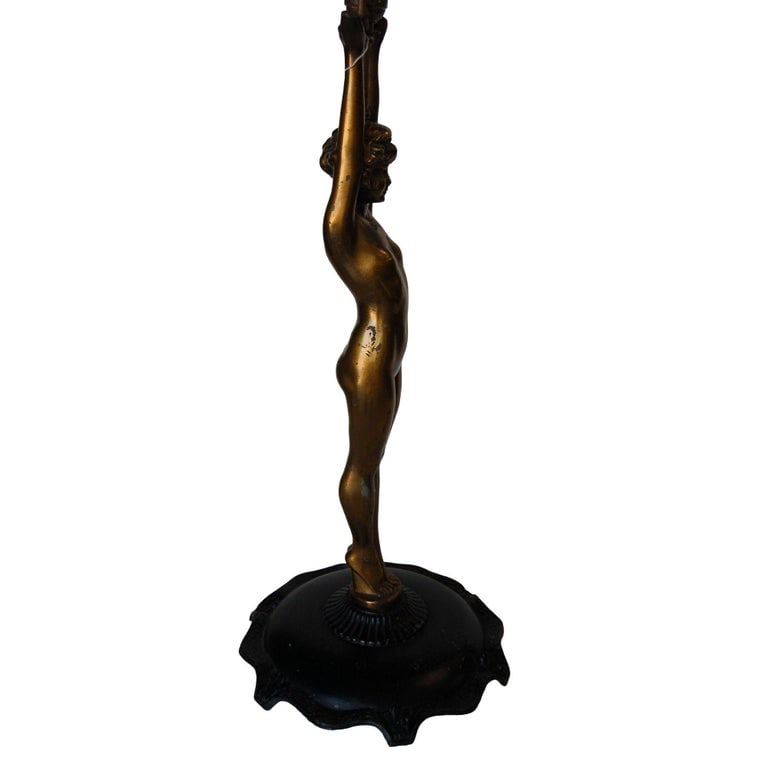Nuart Bronze Standing Nude Figure Accent Table Lamp - 4