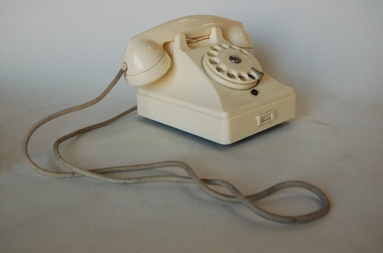 White Bakelite PTT Telephone by Ericsson - 4