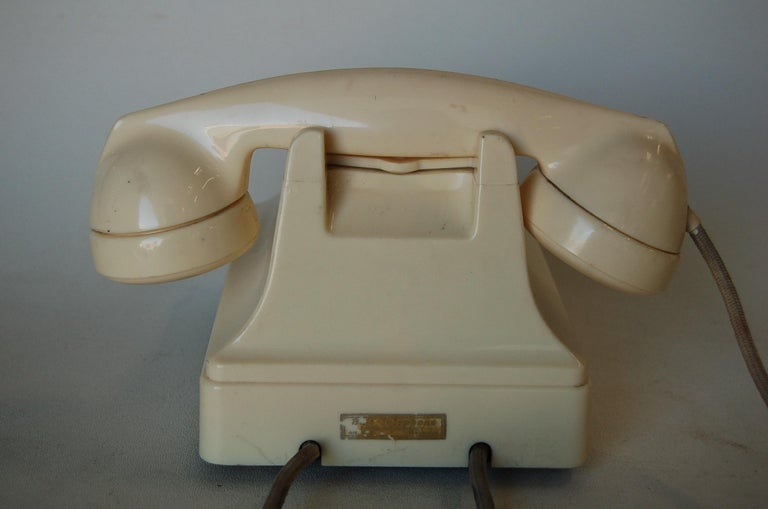 White Bakelite PTT Telephone by Ericsson - 7