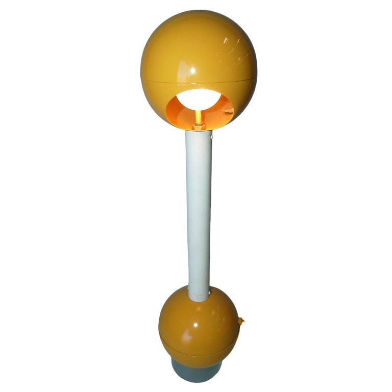 Yellow Double Ball Barbell Desk Table Lamp by George Kovacs - 4