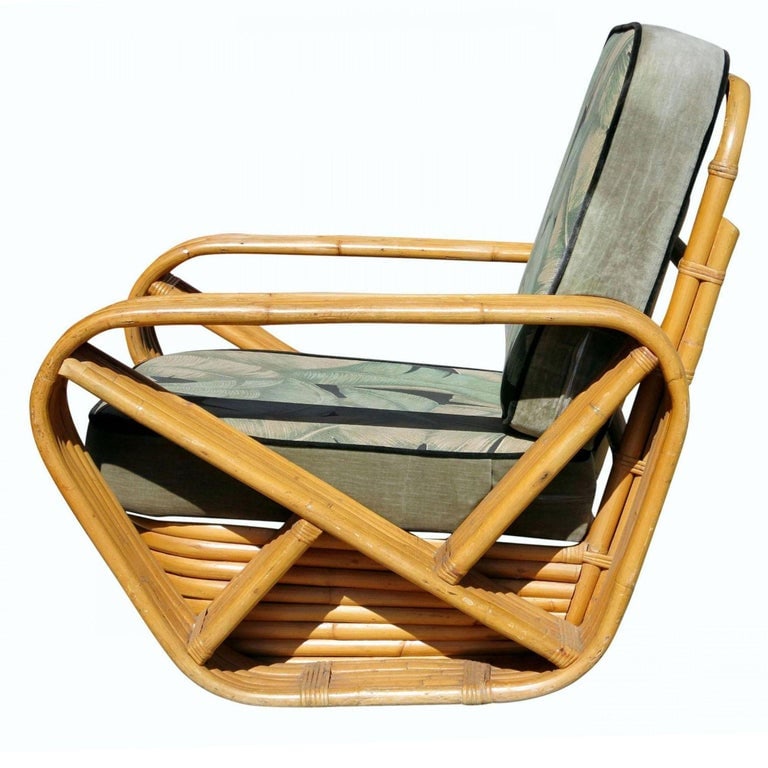 Restored Style Six-Strand Square Pretzel 3-Seat Sofa, Pair - 5