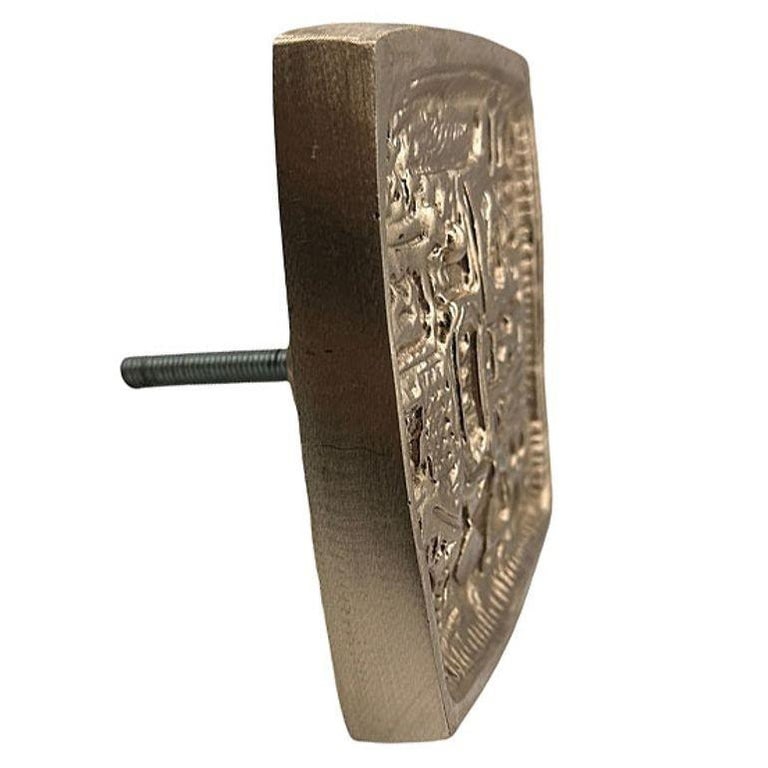 Paul Evans Style Mid Century Brutalist Bronze Cabinet Handle Pull - 5