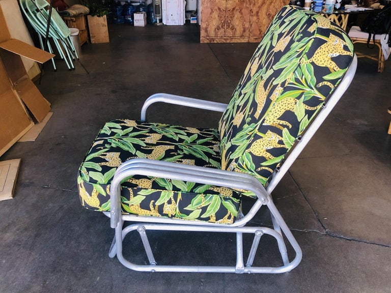 Aluminum Patio/Outdoor Slider Rocking Lounge Chair with Speed Arm - 5