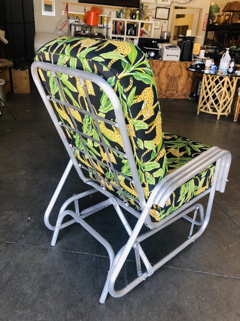 Aluminum Patio/Outdoor Slider Rocking Lounge Chair with Speed Arm - 7