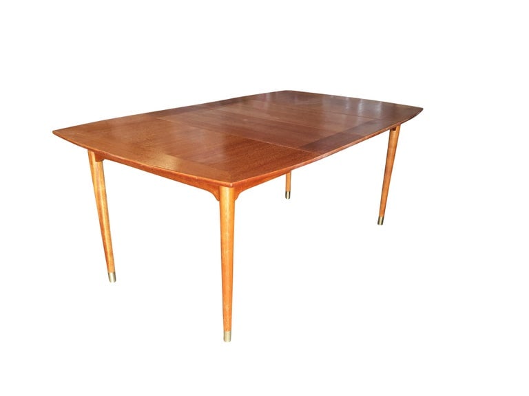 Brown Saltman Mahogany Extendable Dining Table by John Keal - 3