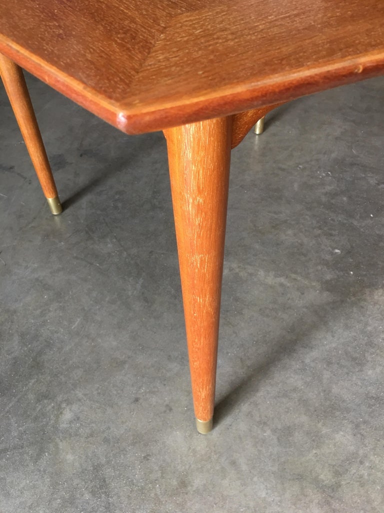 Brown Saltman Mahogany Extendable Dining Table by John Keal - 6