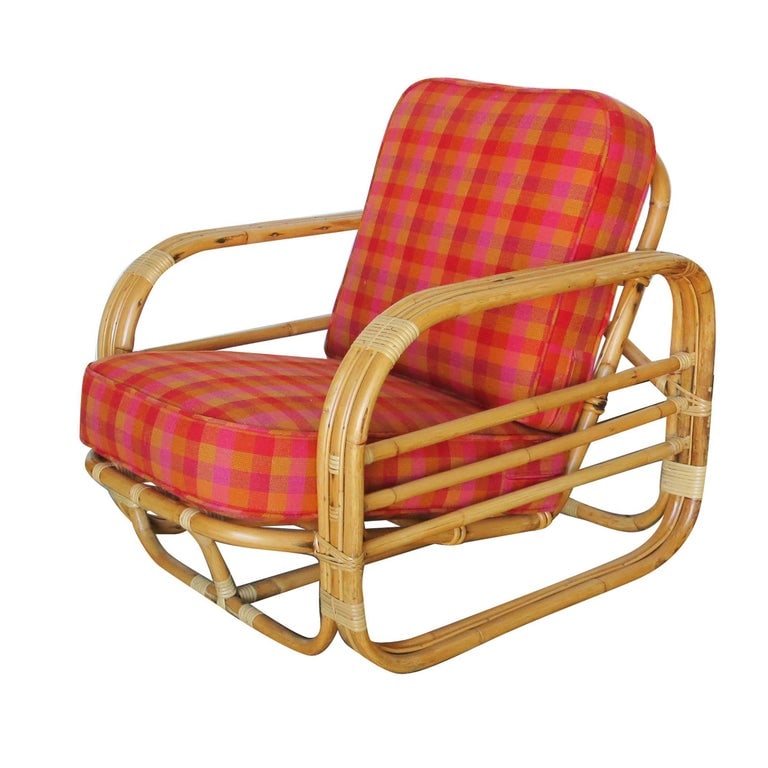Restored Streamline Art Deco Rattan Living Room Set - 4
