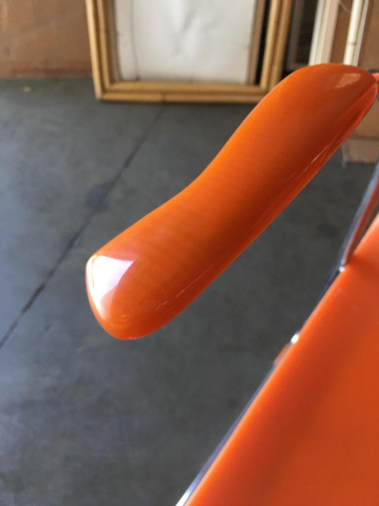 Sets, Rare Orange Stylex "Rythm" Armchair by Sva Cvek, Sets of 5 - 7