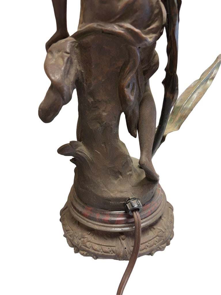 Ernest-Justin Ferrand Female "Coup de Soleil" Zamac Sculpture Table Lamp - 13