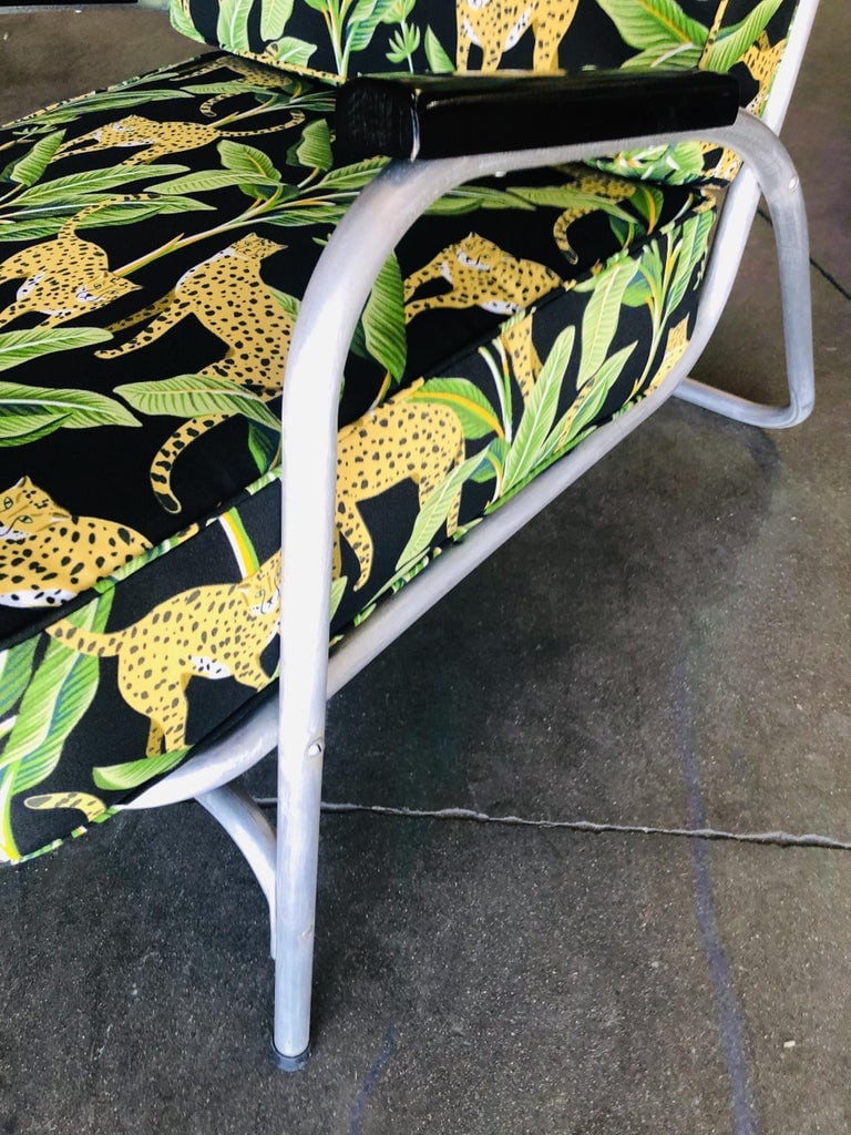 Mid Century Aluminum Patio/Outdoor Lounge Chair, Pair - 10