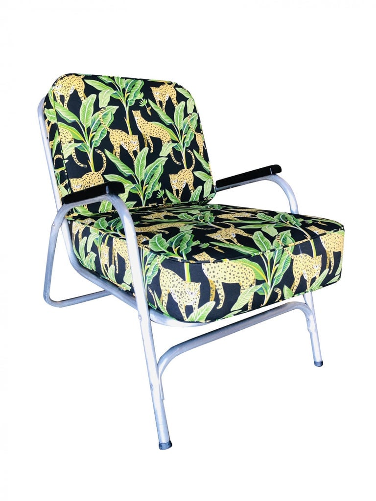 Mid Century Aluminum Patio/Outdoor Lounge Chair, Pair - 3
