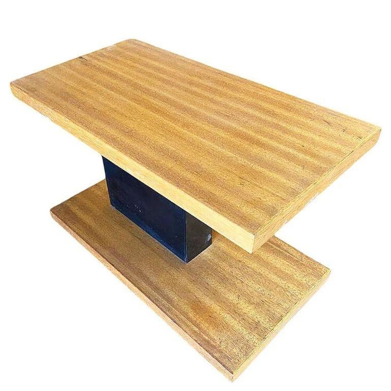 Two Tone, Two Tier Mid-Century Modernist Walnut Side Table - 3