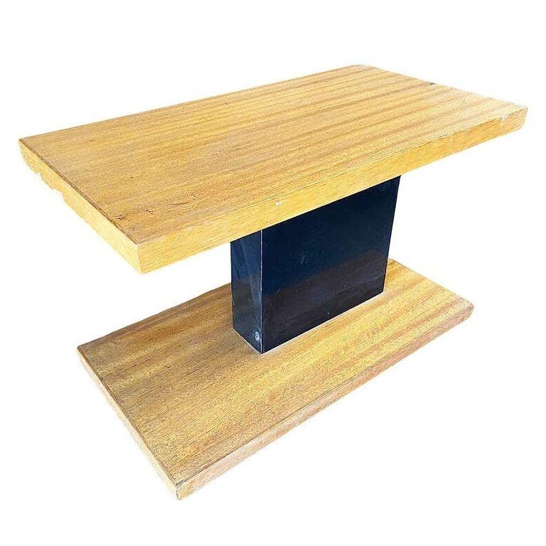 Two Tone, Two Tier Mid-Century Modernist Walnut Side Table - 5