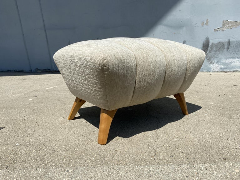 High Style Mid Century Reading Chair w/ Ottoman by Heywood Wakefield - 10