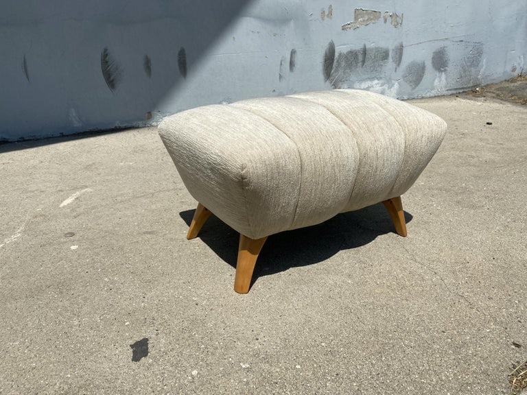 High Style Mid Century Reading Chair w/ Ottoman by Heywood Wakefield - 11