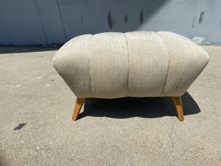 High Style Mid Century Reading Chair w/ Ottoman by Heywood Wakefield - 12