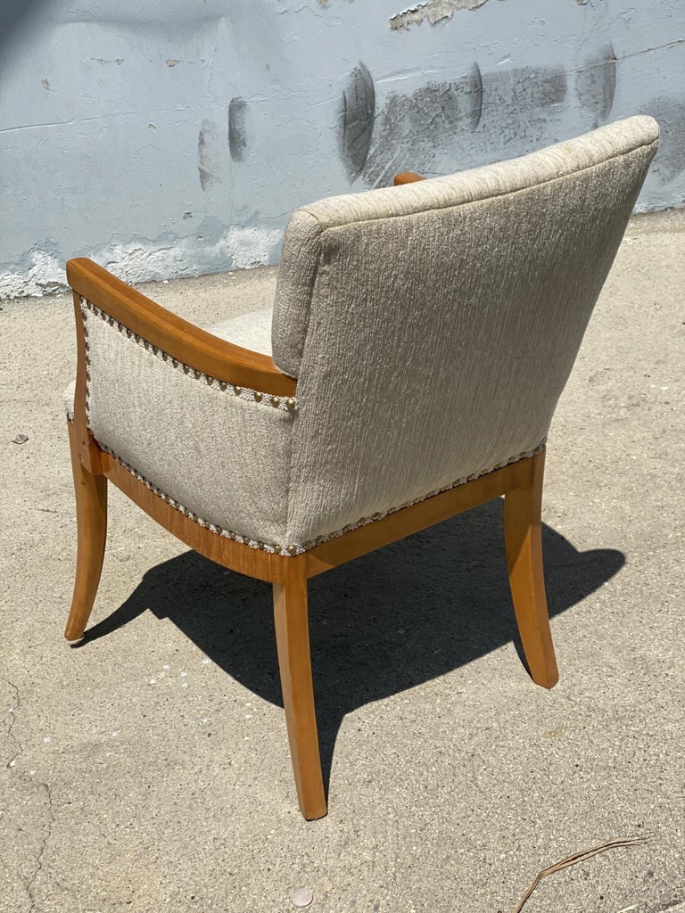 High Style Mid Century Reading Chair w/ Ottoman by Heywood Wakefield - 8