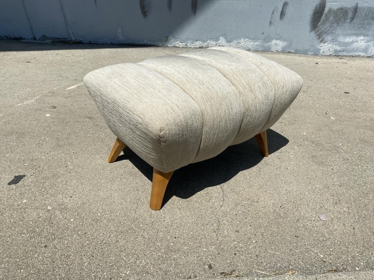 High Style Mid Century Reading Chair w/ Ottoman by Heywood Wakefield - 9