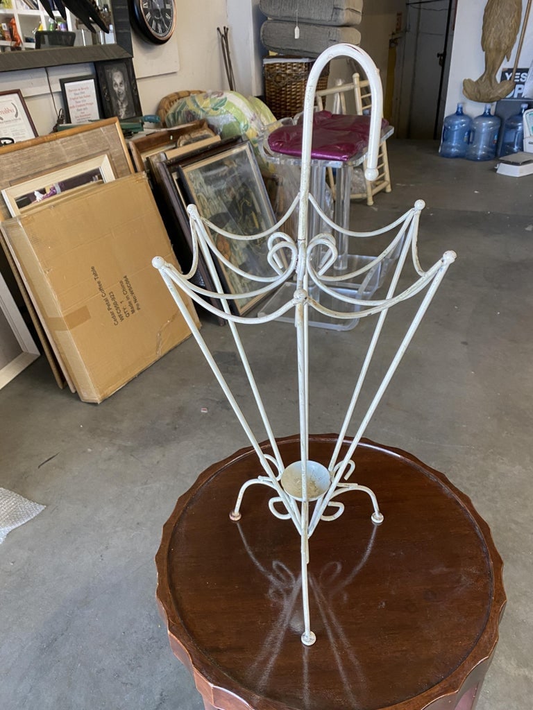George Nelson Inspired Iron Wire Umbrella Stand - 5
